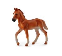 CollezionaUna replica realistica di animali peruviani Paso Foal Castagna Figura