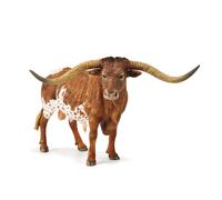 CollezionaUna replica realistica di animali Texas Longhorn Bull Figure extra lar