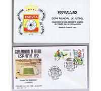 Collezione 17 FDC Bustine Primo Giorno Coppa Mondo Calcio Spagna 82 - Stadi