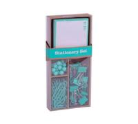 Collezione Applici Set of Office - 25 pin, 80 clip da 28 mm, 20 19 mm pinzette pieghevoli e note adesive di 100 fogli in fluor NEW