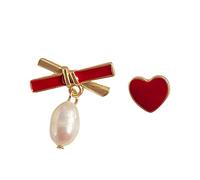 Collezione boucles d'oreilles pendantes Orecchini a fiocco in velluto rosso autunno e inverno Orecchini a campana sfera per clip regalo