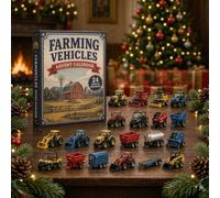 Collezione Calendario de ll'Avvento a tema veicoli 2026: 24 2d giorni di veicoli classici, camion e leggende militari - Regalo a sorpresa per il conto alla rovescia natalizio