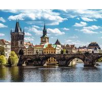 Collezione Ceca: Praga - vista sul Ponte Carlo, puzzle 1000 pezzi RAVENSBURGER
