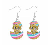 Collezione clous d'oreilles Cartoon Cute Bunny Dangling Rabbit Orecchini Happy Easter Egg Carota Orecchino Orecchini di Pasqua Cartoon Cute Rabbit