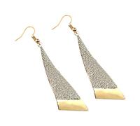 Collezione clous d'oreilles Un paio di orecchini alla moda Orecchini smerigliati a triangolo lungo sottili Gioielli da fata alla moda Vai con