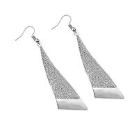 Collezione clous d'oreilles Un paio di orecchini alla moda Orecchini smerigliati a triangolo lungo sottili Gioielli da fata alla moda Vai con