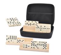 Collezione completa del set di domino | Box retrò da gioco Domino | Gioco da tavolo da viaggio per famiglia portatile con custodia per l'ottavo 'ottavo, piccoli incontri e ju