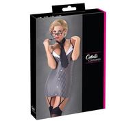 Costume da segretaria a righe della Cottelli - L