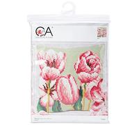 Collezione d'Arte 40 x 40 cm Tulipano (Sinistra) Kit Cuscino Punto Croce