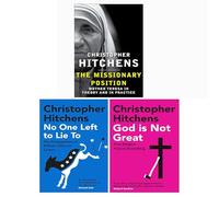 Collezione di 3 libri di Christopher Hitchens: La posizione del missionario, Dio non è grande, Nessuno a cui mentire