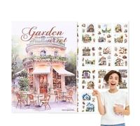 Collezione di adesivi Botanical Garden - motivo floreale, adesivi di carta | tema naturale - forniture artigianali per quaderni, pianificatori, giornali, progetti di decorazione del diario