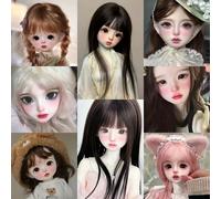Collezione di bambole BJD in stile anime, modello di bambola di base, alla moda e carino, adatto per decorare varie bambole BJD. Bambola per esercitare il trucco, ideale come regalo per compleanni, Na
