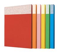 Collezione di blocchi colorati per appunti, selezione di 6 foglietti adesivi arcobaleno, per tagliare la carta a casa, scuola, forniture per progetti di cancelleria artistica