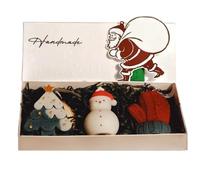 Collezione di candele di Natale, candele profumate di Natale, 3 candele profumate invernali, candele profumate fatte a mano, candele creative di soia per albero di Natale per donne e uomini