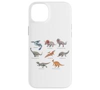 Collezione Di Carino Dinos Dinosaurs Illustrazione Di Arte Custodia per iPhone 14 Plus