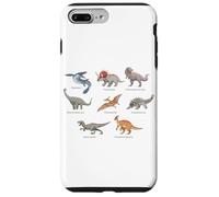 Collezione Di Carino Dinos Dinosaurs Illustrazione Di Arte Custodia per iPhone 7 Plus/8 Plus