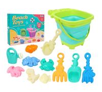 Collezione Di Giocattoli Da 12 Pezzi, Materiale ABS Affidabile, Pacchetto Di Pala Coinvolgente Castello Di Sabbia Creativo Costruzione Di Divertimento In Cortile Regalo Di Compleanno Per Bambini Pisci