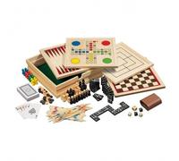 Collezione Di Giochi In Legno - Inclusi 10 Giochi - Piccolo
