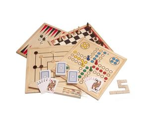 Collezione Di Giochi - Legno - Inclusi 10 Giochi Classici