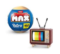 Collezione di mattoncini MAX Premium Retro di ZURU (fino a 221 pezzi, 6 da collezionare). Mattoncini per adolescenti, adulti e collezionisti(televisione)
