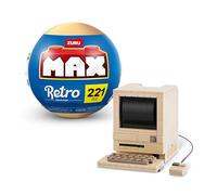Collezione di mattoncini MAX Premium Retro (fino a 221 pezzi, 6 da collezionare) di ZURU. Mattoncini per adolescenti, adulti e collezionisti(computer, 1 capsula).