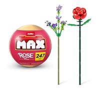 Max Build More- Collezione Max Premium (247 Pezzi, 2 Fiori per Capsula). Mattoncini per Adolescenti, Adulti e Collezionisti. Costruisci e Mostra Il Tuo Bellissimo Bouquet di Rose, 83189