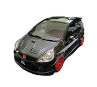 Collezione di modelli auto in resina statica blu Honda Jazz scala 1 18, ornamenti per scene souvenir(Nero)