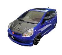 Collezione di modelli auto in resina statica blu Honda Jazz scala 1 18, ornamenti per scene souvenir(Blu)