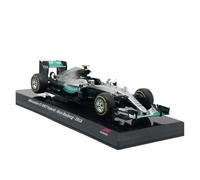 Collezione di modelli di auto da corsa F1 Mercedes W07 Hybrid Nico Rosberg in scala 1:24