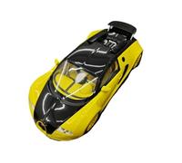 Collezione Di Modelli Di Auto Di Simulazione Bugatti Veyron In Scala 1 18, Verniciata Di Giallo E Nero. Giocattoli Metal Vehicles non RC
