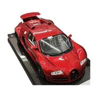 Collezione Di Modelli Di Auto Di Simulazione Verniciata In Rosso Metallizzato Bugatti Veyron In Scala 1 18 Giocattoli Metal Vehicles non RC