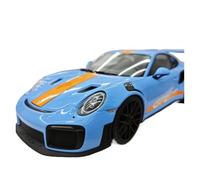 Collezione Di Modelli Di Auto Porsche 911 GT2RS In Scala 1:18, Con Verniciatura Blu Gulf, Pacchetto Weissach. Giocattoli Metal Vehicles non RC