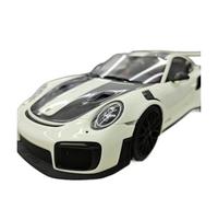 Collezione di modelli di auto verde fosforescente in scala 1:18 per Porsche 911 GT2RS Giocattoli Metal Vehicles non RC