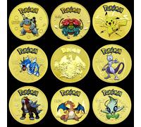 Collezione di monete commemorative - Medaglie da collezione classiche con Charizard e altro, perfette per fan, collezionisti e regali. Celebra il tuo viaggio A,K,J,M,L,O,N,P,H,G,F,E,I,D,C,BLega di all