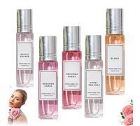 Collezione di profumo di pheromone 3pcs, rotola sul profumo di feromone per donne, profumi di fiori romantici, sapore di veleno, freschezza per tutto il giorno e fragranza seducente,5pc