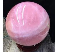 Collezione di regali for decorazioni for ufficio con sfera di cristallo naturale di rosa del Madagascar, collezione Reiki decorazione della stanza (Size : 1300-1400g)