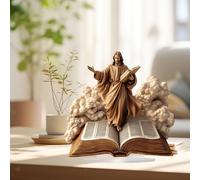 Collezione di sculture di Gesù con Bibbia del libro per la camera da letto