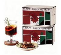 Collezione di Spezie Autentiche per Vin Brulé, Miscela di 6 Spezie (cannella, Chiodi di Garofano, Anice Stellato), Vin Brulé Artigianale, Toddy Caldi e Sidro Speziato, 12 Bustine Gourmet da 15g