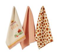 Collezione di strofinacci da cucina DII Pumpkin Spice Fall, in resistente cotone, decorativi e assorbenti, set da 3 pezzi, 18x28 camion