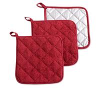 Collezione DII Basic Terry Presina trapuntata in 100% cotone Barn Red, 3 pezzi