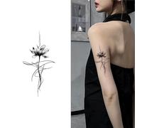 Collezione Donna | Adesivi per tatuaggi a base di erbe con motivi su braccia e gambe, impermeabili, durano 2 settimane, semipermanenti, tatuaggi finti(M-026)