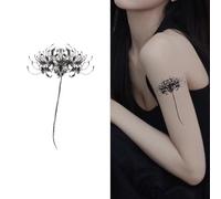 Collezione Donna | Adesivi per tatuaggi a base di erbe con motivi su braccia e gambe, impermeabili, durano 2 settimane, semipermanenti, tatuaggi finti(M-025)