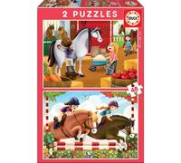Collezione Educa 2 set con puzzle di qualità da 48 pezzi, dai 4 anni in su