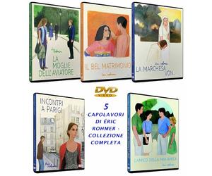 Collezione Éric Rohmer - La Moglie dell’Aviatore, La Marchesa von O..., Il Bel Matrimonio, Incontri a Parigi, L’Amico della Mia Amica - Set 5 Film in DVD - Cinema Francese d’Autore