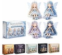 Collezione fai da te per patchwork con fatine dei fiori, kit da cucito per realizzare 4 bambole di stoffa con elfi alati, progetti artigianali in tessuto, decorazione creativa per la casa, regalo
