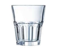 Collezione Granity 6 bicchieri bassi da 27 cl in vetro temperato impilabili Uso