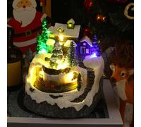 Collezione In Resina Christmas Village House Per Il Festival Del Ristorante Del