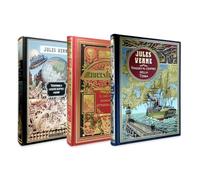 Collezione Jules Verne pack I. Contiene 3 libri: Viaggio al centro della terra, Il giro del mondo in 80 giorni, Ventimila leghe sotto i mari