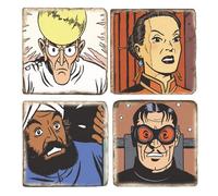 Collezione lastre di marmo L'onda septimus Blake e Mortimer (5x5 cm)