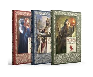 Collezione Le Cronache di Excalibur Pack I. Contiene 3 libri: Il Mago Merlino e il potere del drago, Il Re Artù ed Excalibur nella roccia e La Fata Morgana e il fuoco della vendett